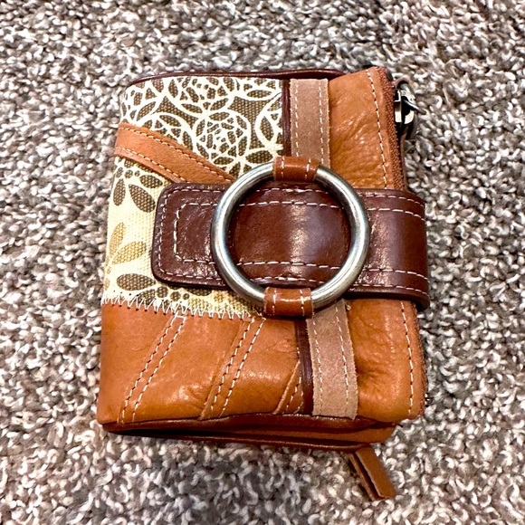 Small fossil leather and print wallet - Picture 1 of 6